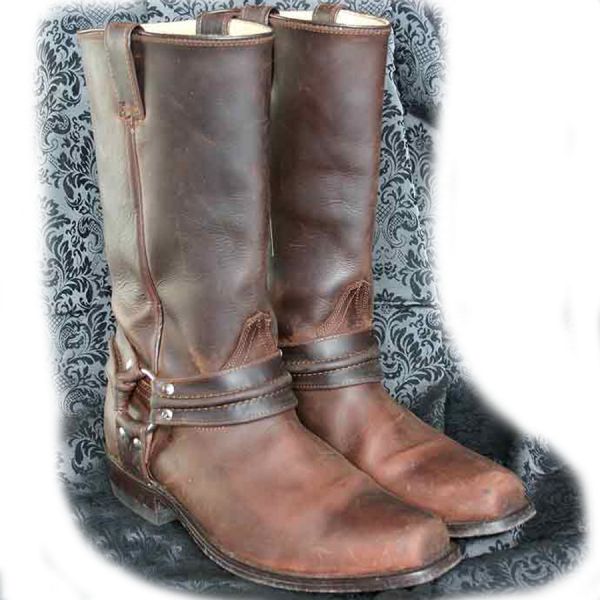 Western Bottine Boots Bottes De Cowboy Bottes en cuir country unisexe "wb-03« Marron 